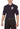 Poly-cotton blend security polo shirt with four logos: one on the front left chest, one on the back, and one on each sleeve, providing clear and professional identification for security personnel.